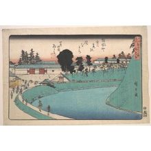 Utagawa Hiroshige: Soto Sakurada Benkei Bori - Metropolitan Museum of Art