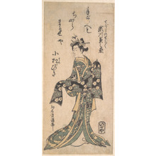 鳥居清満: The Second Segawa Kikunojo in the Role of Tegoshi no Shosho - メトロポリタン美術館