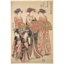 鳥居清長: The Oiran Wakakusa of Chojiya - メトロポリタン美術館