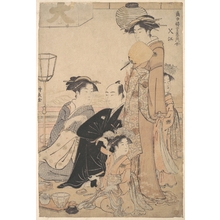 Torii Kiyonaga: Sashiye (name of a place in Edo) - Metropolitan Museum of Art