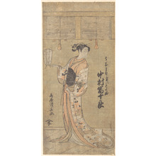 Torii Kiyonaga: The Actor Nakamura Tomijuro in the Role of Sayohime Disguised as Hanamasu - Metropolitan Museum of Art