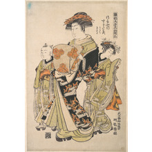 Isoda Koryusai: The Oiran Tsugatami of Tsuruya on Parade in the Yoshiwara - Metropolitan Museum of Art