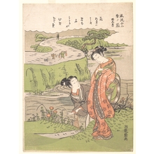 Isoda Koryusai: Plum-Seeing Month: Second Month - Metropolitan Museum of Art