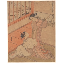Isoda Koryusai: The Flying Down of Wild Geese at Yoshiwara - Metropolitan Museum of Art