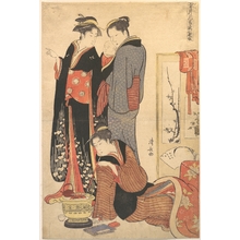 Torii Kiyonaga: Two Women Standing, Holding a Child - Metropolitan Museum of Art