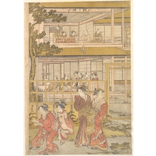 Torii Kiyonaga: Uranosuke Plays Blind Man's Buff with the Women of the Ichiriki Joroya - Metropolitan Museum of Art