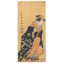 Toshusai Sharaku: Actor Nakamura Kumetaro II as Minato, the Wife of Yura Hyogonosuke - Metropolitan Museum of Art