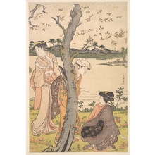 Katsukawa Shuncho: Gathering Young Flowers - Metropolitan Museum of Art