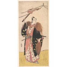 勝川春好: Ichikawa Monosuke II as Soga no Juro Sukenari (?) - メトロポリタン美術館