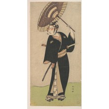勝川春好: The Third Ichikawa Yaozo in the Role of the Otokodate Sukeroku - メトロポリタン美術館