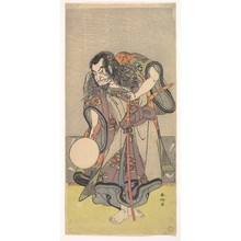 勝川春好: The First Nakamura Nakazo as a Samurai - メトロポリタン美術館