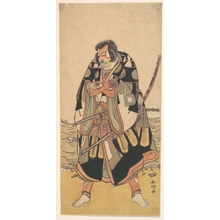 勝川春好: The Actor Ichikawa Danjûrô V as a Warrior Near the Seashore - メトロポリタン美術館