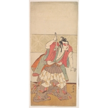 勝川春章: The Second Ichikawa Yaozo in the Role of Soga no Goro - メトロポリタン美術館