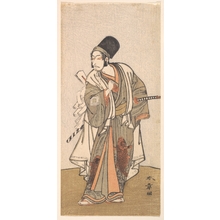 勝川春章: Standing figure of an actor of the Ichikawa family, probably Danjuro IV - メトロポリタン美術館