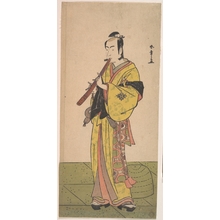 勝川春章: Ichikawa Bennosuke as a Man in Komuso Attire - メトロポリタン美術館