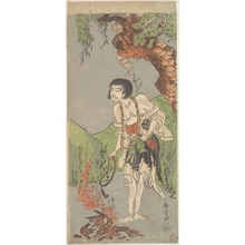 勝川春章: The First Nakamura Nakazo in the Role of Raigo Ajari, a Buddhist Monk - メトロポリタン美術館