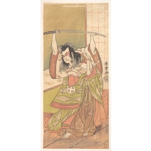 勝川春章: The Third Otani Hiroji as a Daimyo Standing on the Engawa - メトロポリタン美術館