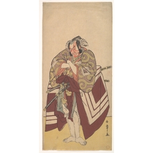 勝川春章: The Fourth Ichikawa Danjuro as Arakawataro Makezu in Shibaraku - メトロポリタン美術館