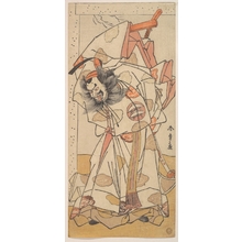 勝川春章: The Second Nakajima Mihoemon in the Role of Sadaijin Jihei - メトロポリタン美術館