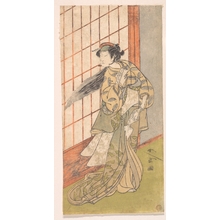 勝川春章: The First Nakamura Tomijuro as an Angry Woman Standing in a Room - メトロポリタン美術館