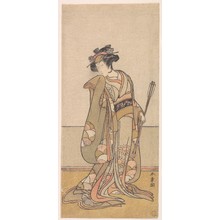 Katsukawa Shunsho: The Third Segawa Kikunojo as a Woman Walking Toward the Right - Metropolitan Museum of Art