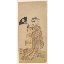 Katsukawa Shunsho: Onoe Tamizo as a Woman Standing, Facing to the Right - Metropolitan Museum of Art