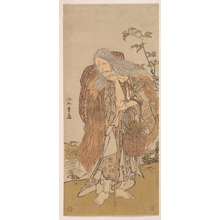 勝川春章: Ichikawa Danjûrô V in the Role of Shiromasu-baba - メトロポリタン美術館