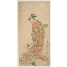 勝川春章: The Second Yamashita Kinsaku in the Role of Shigenoi - メトロポリタン美術館