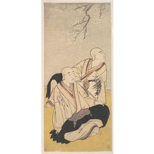 勝川春章: The Third Sawamura Sojuro & the Second Ichikawa Monnosuke as Buddhist Monks - メトロポリタン美術館
