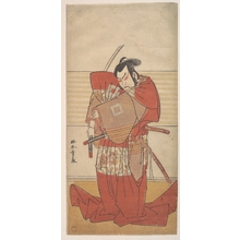 勝川春章: The Actor Ishikawa Danjuro V Performing a Shibaroku Act with a Drawn Sword in His Hand - メトロポリタン美術館
