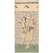 Katsukawa Shunsho: The First Nakamura Nakazo as Warrior Disguised as a Rokubu - Metropolitan Museum of Art