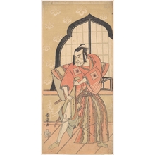 勝川春章: The Third Ichikawa Danzo as a Samurai Dressed in a Ceremonial Kamishimo - メトロポリタン美術館