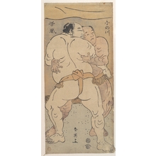 Katsukawa Shun'ei: Two Famous Wrestlers Onogawa and Tanikase - Metropolitan Museum of Art