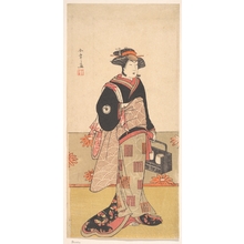 Katsukawa Shunsho: The Actor Iwai Hanshiro IV as a Woman in a Black Kimono - Metropolitan Museum of Art