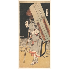 勝川春章: The actor Nakamura Nakazo as a rokuju-rokubu (pilgrim to Buddhist temple) - メトロポリタン美術館