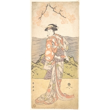 Katsukawa Shun'ei: The Fourth Iwai Hanshiro as a Woman Standing Beneath a Cherry Tree - Metropolitan Museum of Art