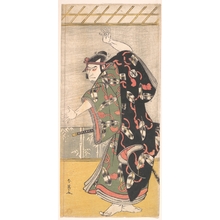 勝川春英: The Third Otani Oniji as a Samurai Standing in a Room - メトロポリタン美術館