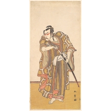 Katsukawa Shunsho: Ichikawa Danzo III as a Samurai Drawing a Sword - Metropolitan Museum of Art