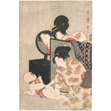 喜多川歌麿: Mother and Child - メトロポリタン美術館