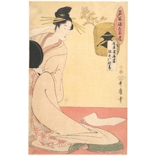 Kitagawa Utamaro: Hanazuma in Hyôgoya and Kenbishi of Sakagami - Metropolitan Museum of Art