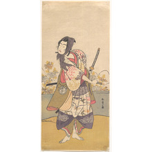 勝川春章: The Third Segawa Kikunojô in the Role of Soga no Gorô Tokimune - メトロポリタン美術館