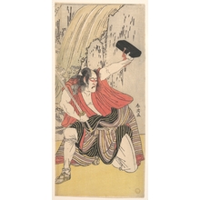 勝川春英: The Actor Ichikawa Komazo II as a Man Armed with a Sword - メトロポリタン美術館