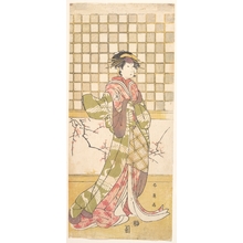 勝川春英: An Actor of the Iwai Clan as a Woman - メトロポリタン美術館