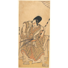 Katsukawa Shunsho: The Actor Nakamura Sukegorô II as a Samurai Disguised as a Shichô or Attendant at a Shinto Shrine - Metropolitan Museum of Art