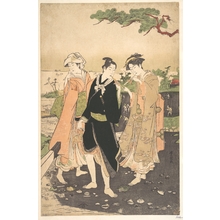 Utagawa Toyokuni I: Along the Seashore at Futami - Metropolitan Museum of Art