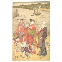 歌川豊国: Women at Tamanawa Beach - メトロポリタン美術館