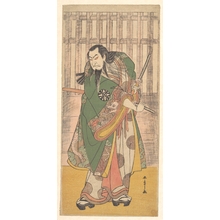 勝川春章: The First Nakamura Nakazô in the role of Hige no Ikyu - メトロポリタン美術館