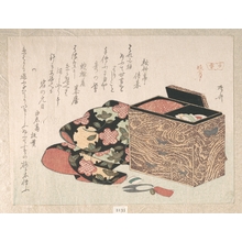 柳々居辰斎: Lady's Work-Box and Bed Clothing - メトロポリタン美術館
