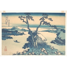 Katsushika Hokusai: Lake Suwa in Shinano Province (Shinshû Suwako), from the series Thirty-six Views of Mount Fuji (Fugaku sanjûrokkei) - Metropolitan Museum of Art