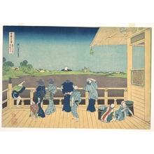 葛飾北斎: Sazai Hall at the Temple of the Five Hundred Arhats (Gohyaku Rakanji Sazaidô), from the series Thirty-six Views of Mount Fuji (Fugaku sanjûrokkei) - メトロポリタン美術館